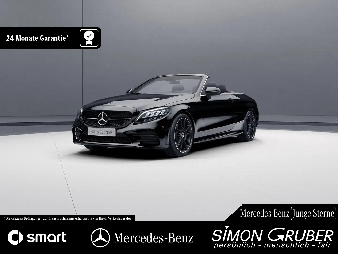 Mercedes-Benz C 200 Cabriolet AMG Night Adv Sound 360 AHK Schwarz - 1