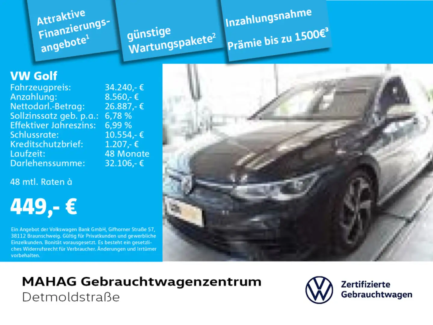 Volkswagen Golf VIII R 2.0 TSI 4Mot. NaviPro LEDPlus DCC Re Schwarz - 1