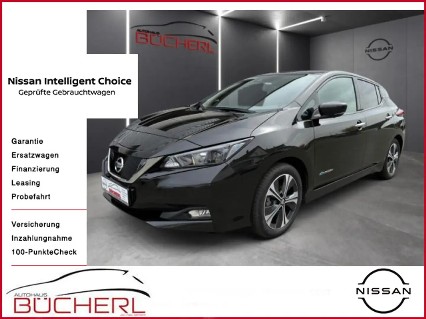 Nissan Leaf N-Connecta, 360°-Kam., SHZ Noir - 1