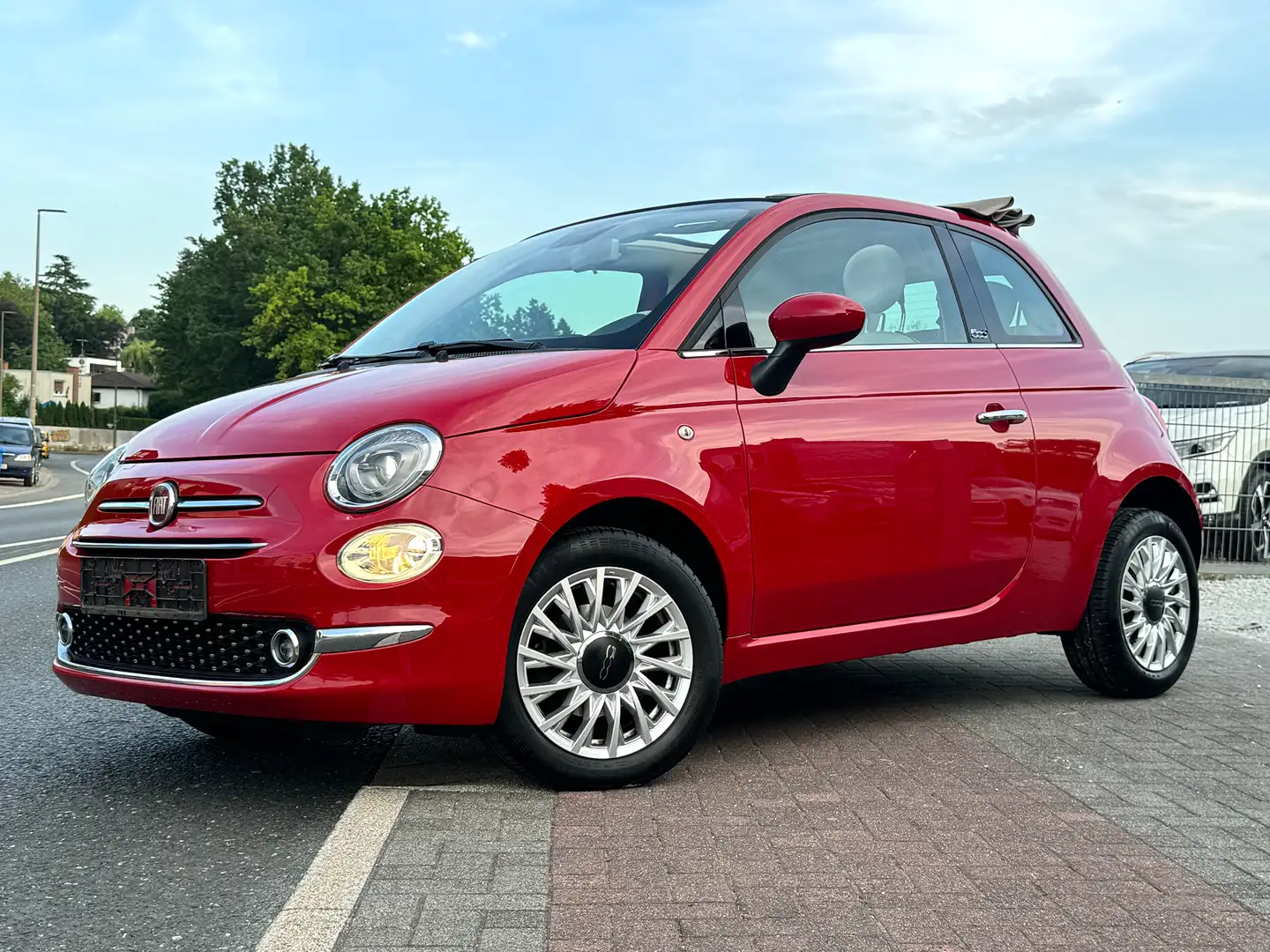 Fiat 500C Lounge Cabrio/Faltdach Navi Klima Unfallfrei 2Hand Rot - 1