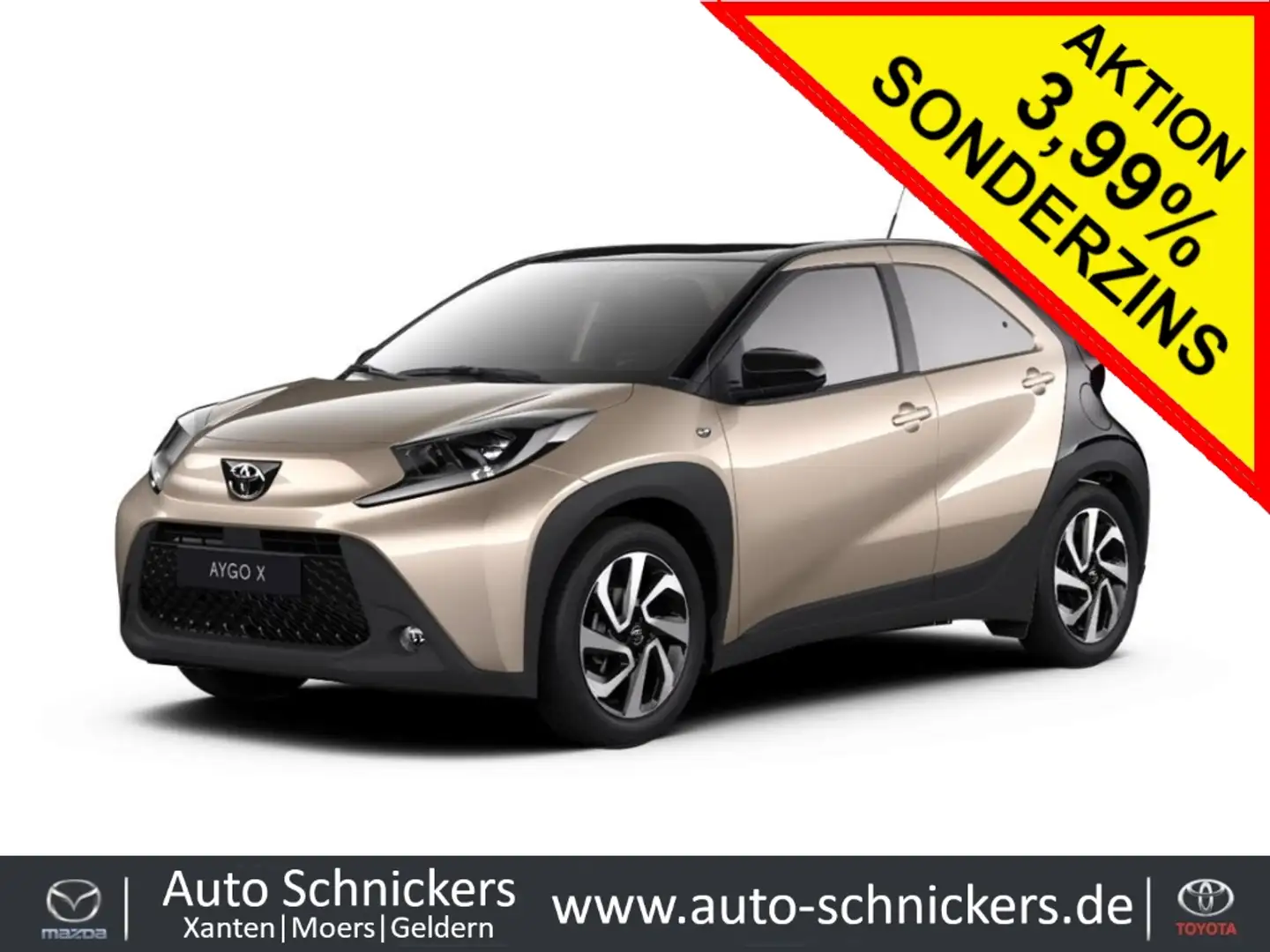 Toyota Aygo X TEAM-D+CPLAY+MODEL2024+SONDERAKTION+SOFORT Beige - 1