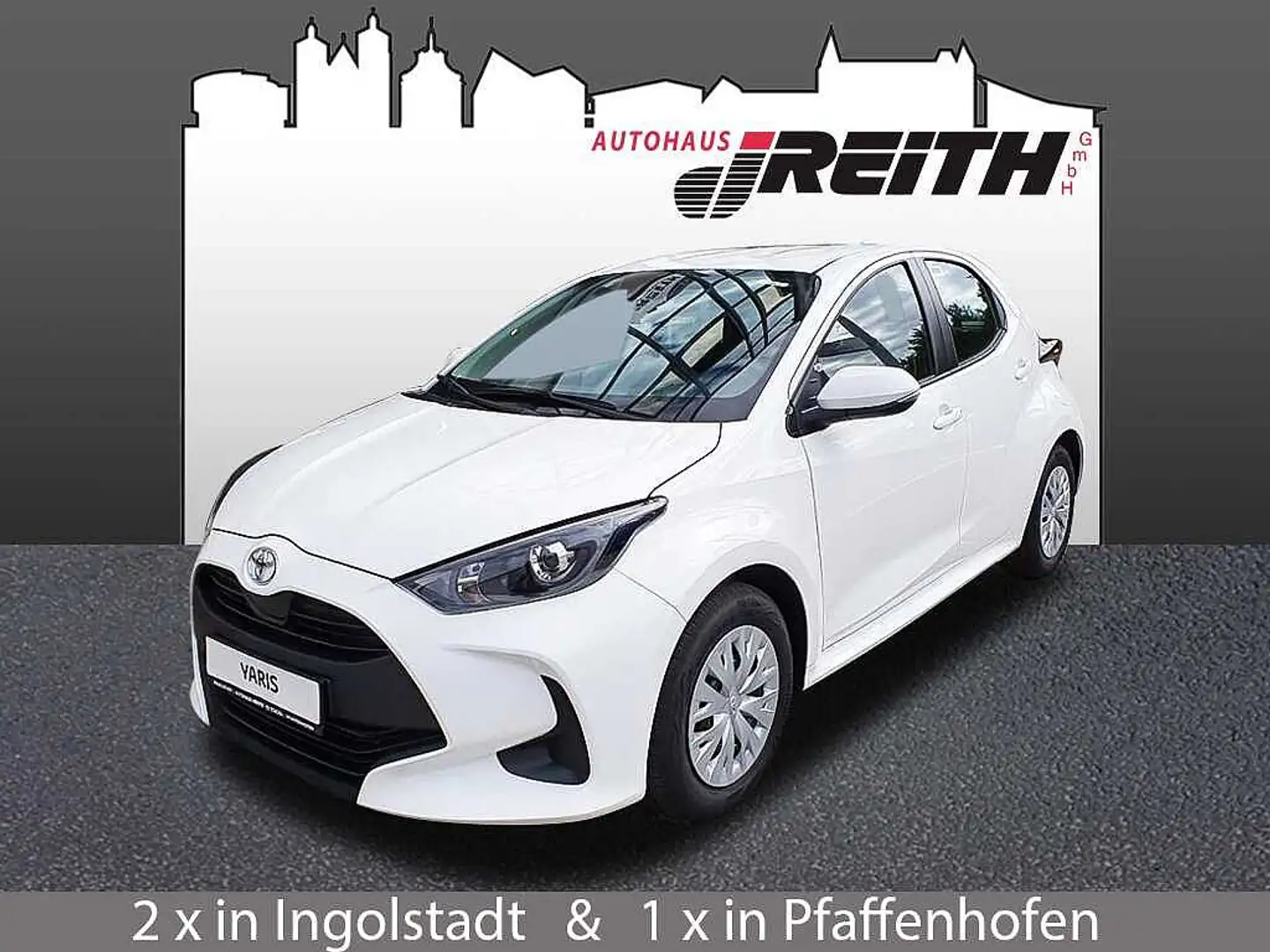Toyota Yaris 1.0 VVT-i Comfort Weiß - 1