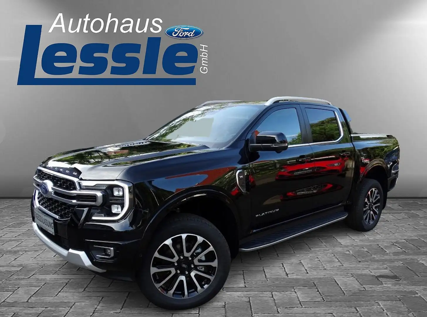 Ford Ranger Platinum 3,0D V6 ROLLO/ACC/AHK/360°/NAVI/LEDER Negro - 2