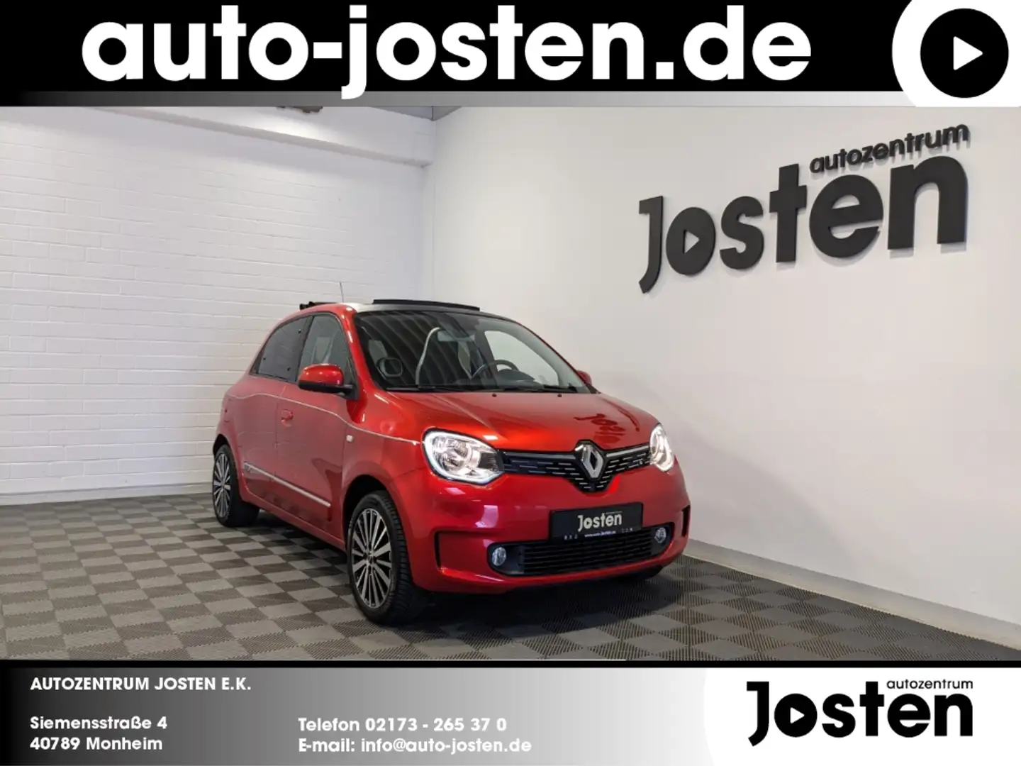 Renault Twingo Intens TCe 90 Faltdach PDC Klima EasyLink Rot - 1