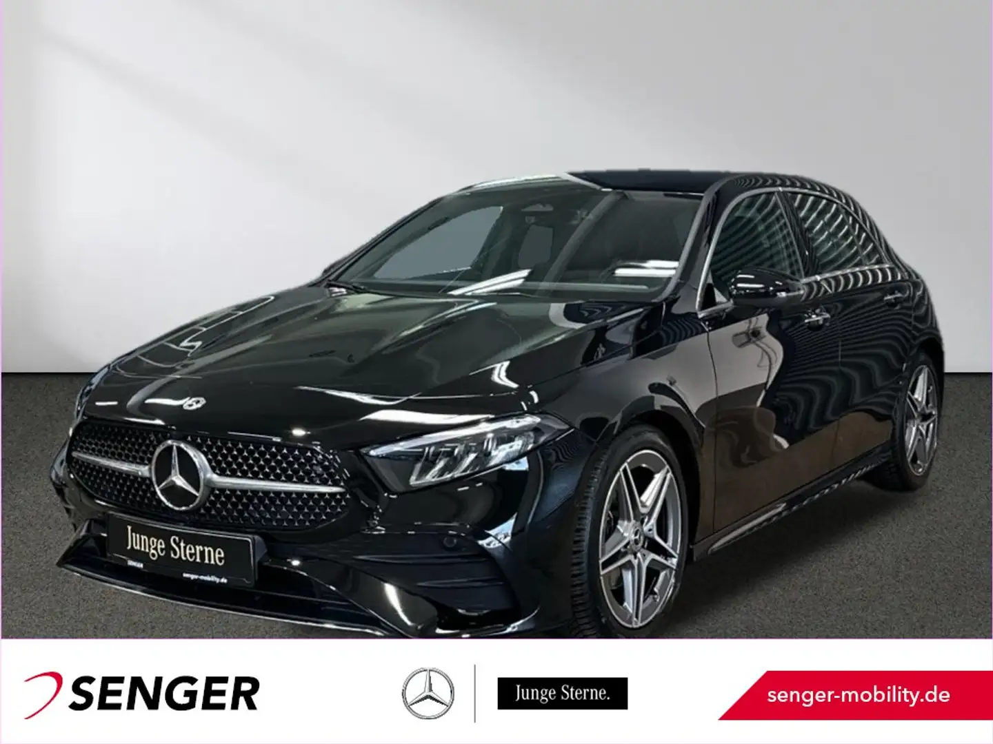 Mercedes-Benz A 200 d AMG Line Totwinkel LED Rückfahrkamera Noir - 1