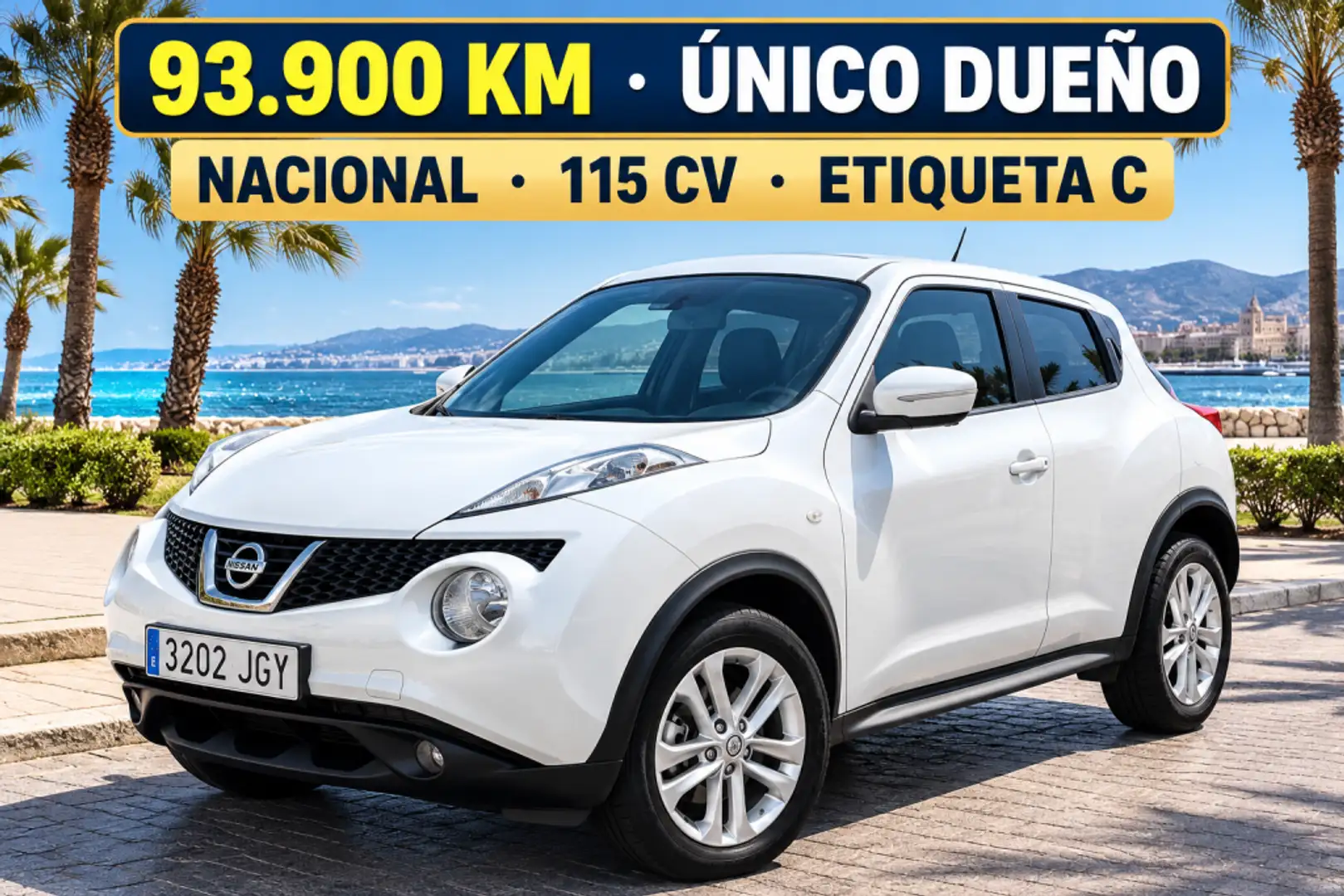 Nissan Juke 1.2 DIG-T Acenta 4x2 115 Blanco - 1
