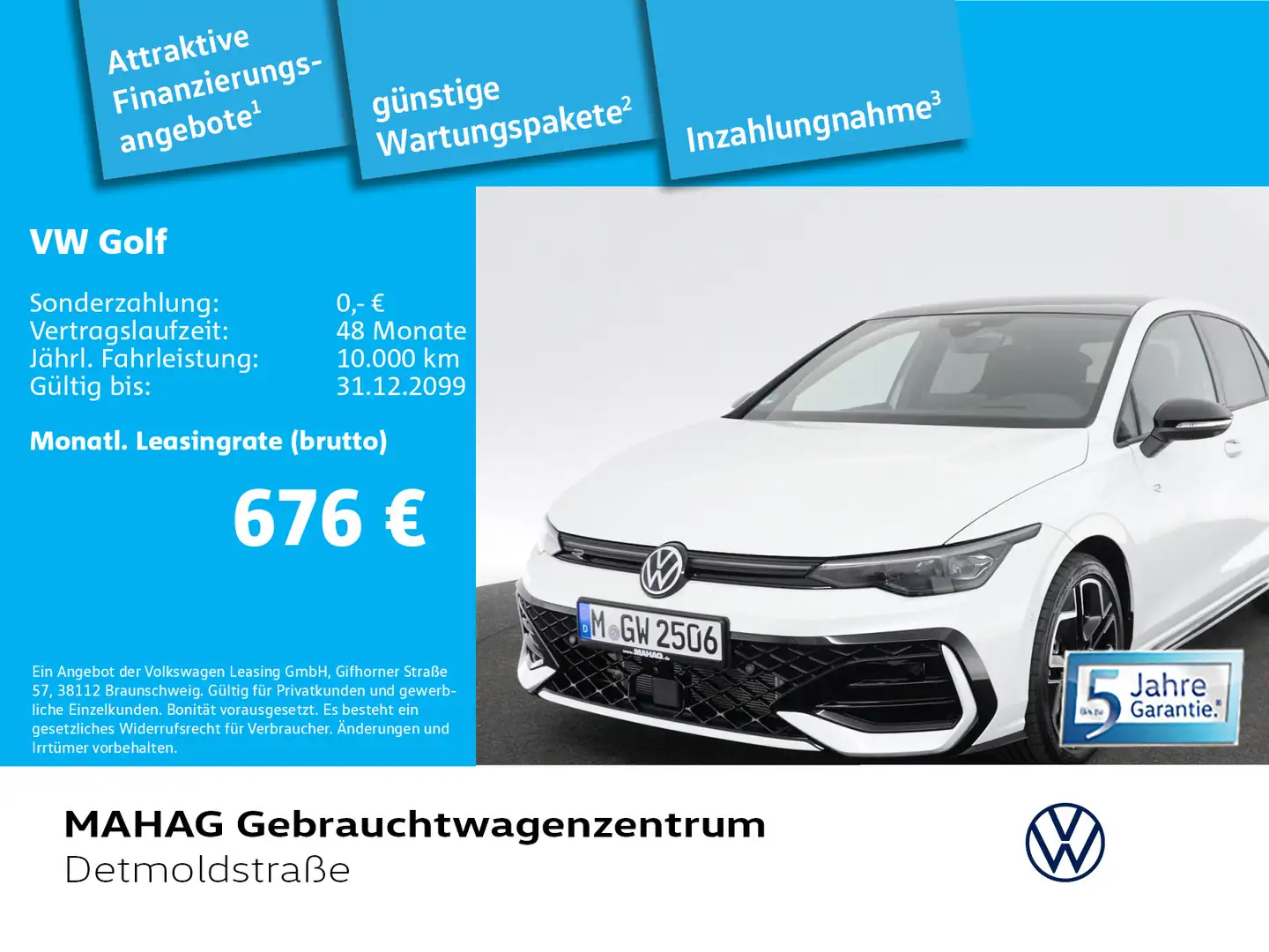 Volkswagen Golf VIII 2.0 TDI R-Line BlackStyle AHK IQ.Light Wit - 1