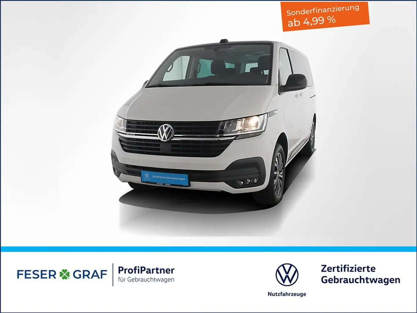 Volkswagen T6.1 Caravelle 6.1 2.0TDI Edition 4x4 DSG AHK Diff.Sperre Weiß - 1