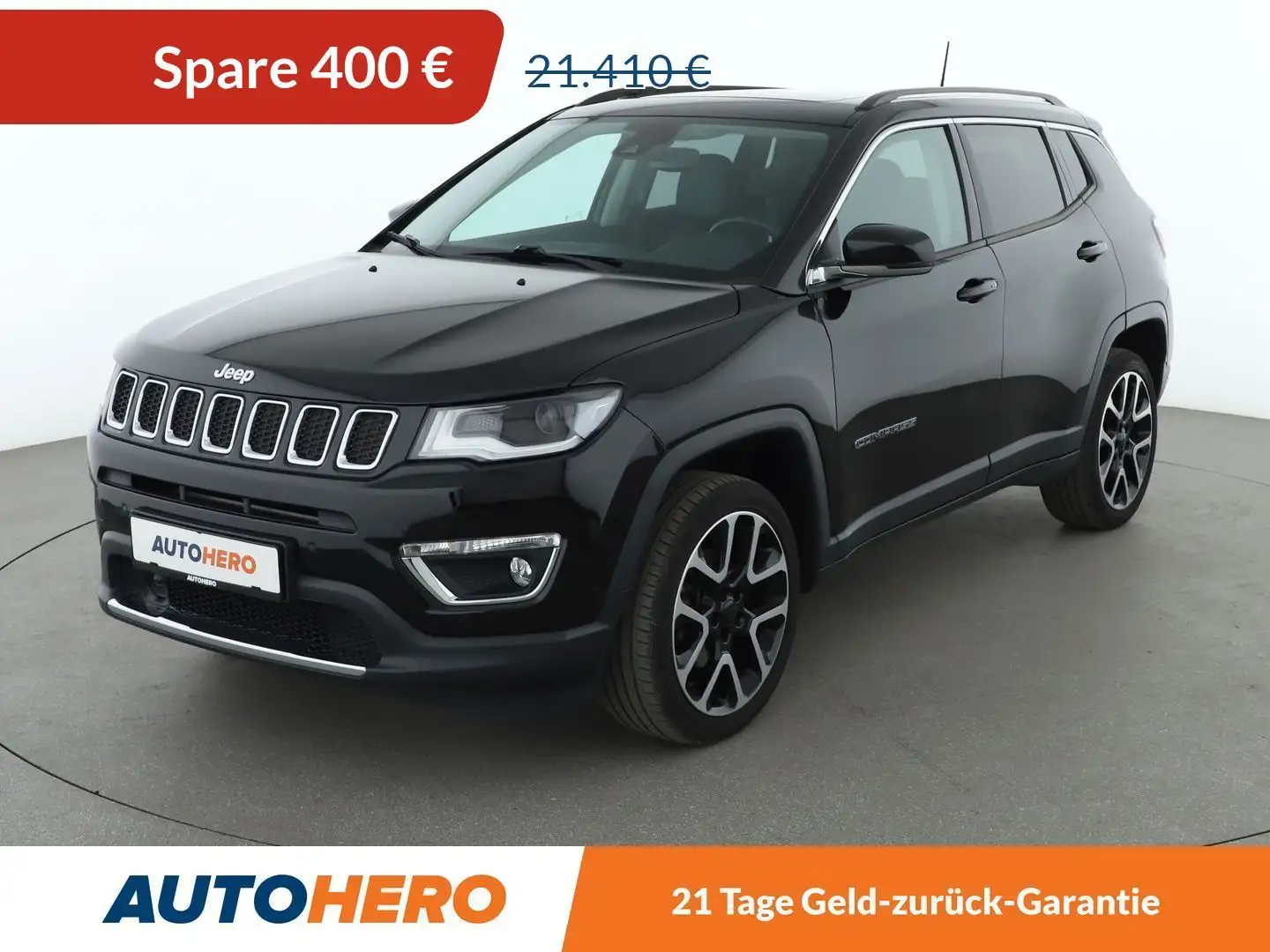 Jeep Compass 1.4 M-Air Limited 4WD Aut.*NAVI*CAM*ACC*PDC* Schwarz - 1