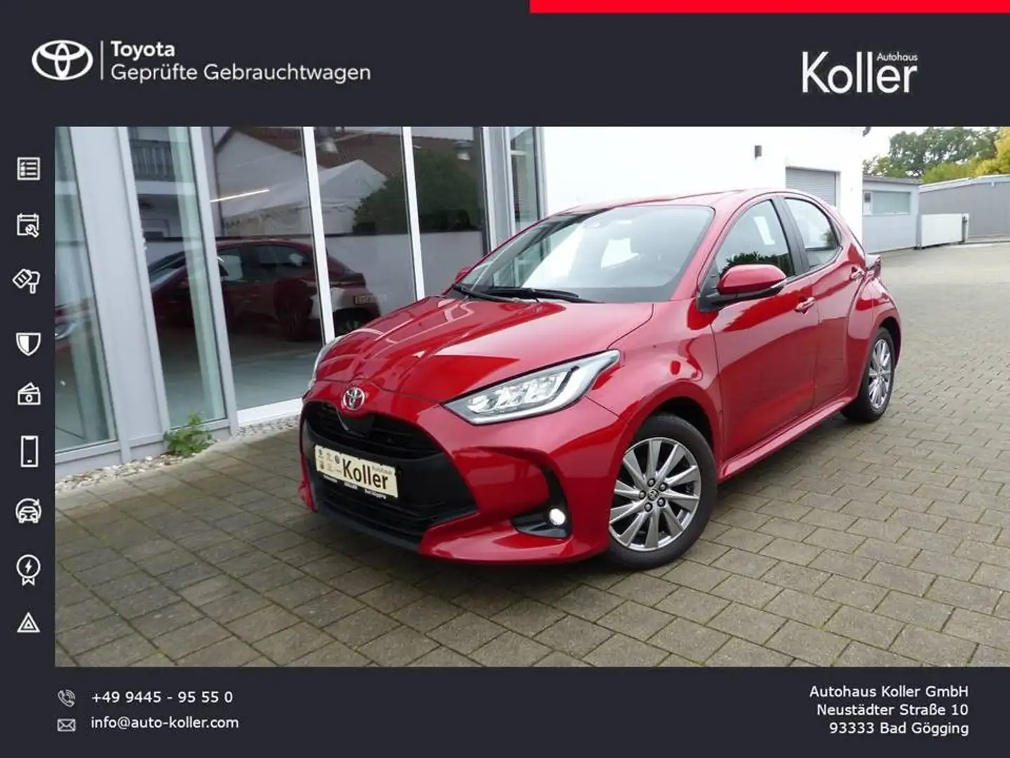 Toyota Yaris 1.5 VVT-iE Kamera LED HeadUp NS SHZ Alu Rot - 1