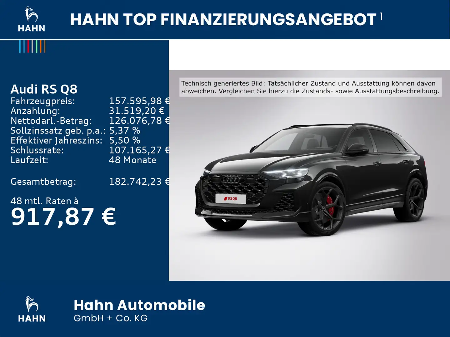 Audi RS Q8 SUV performance 471 kW tiptroic Schwarz - 2