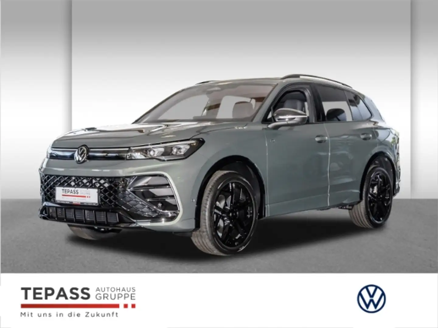 Volkswagen Tiguan 2.0 TDI R-Line MATRIX LEDER PANO AHK Grün - 1