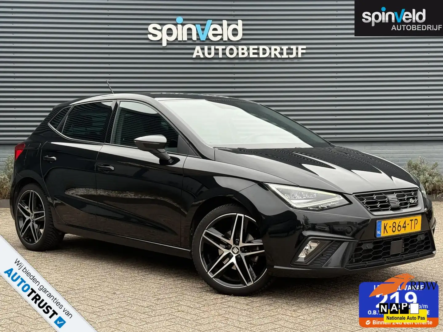 SEAT Ibiza 1.0 TSI FR Business Intense BJ`21 NAP NL Navi Cam Noir - 1