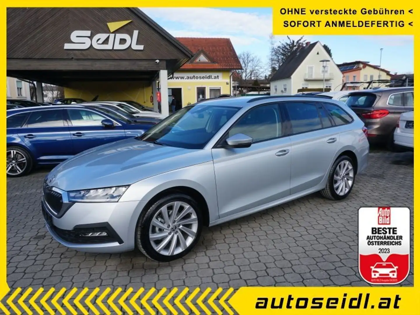 Skoda Octavia Combi 2,0 TDI Ambition DSG *TAGESZULASSUNG* Silber - 1