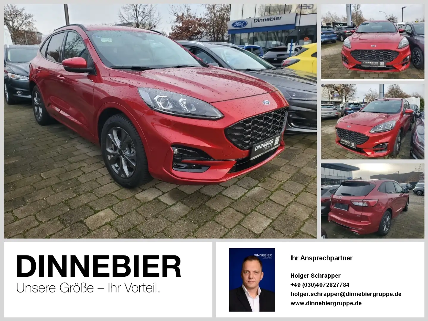 Ford Kuga ST-Line X LED+Navi+Kamera+Winterpaket Rosso - 1