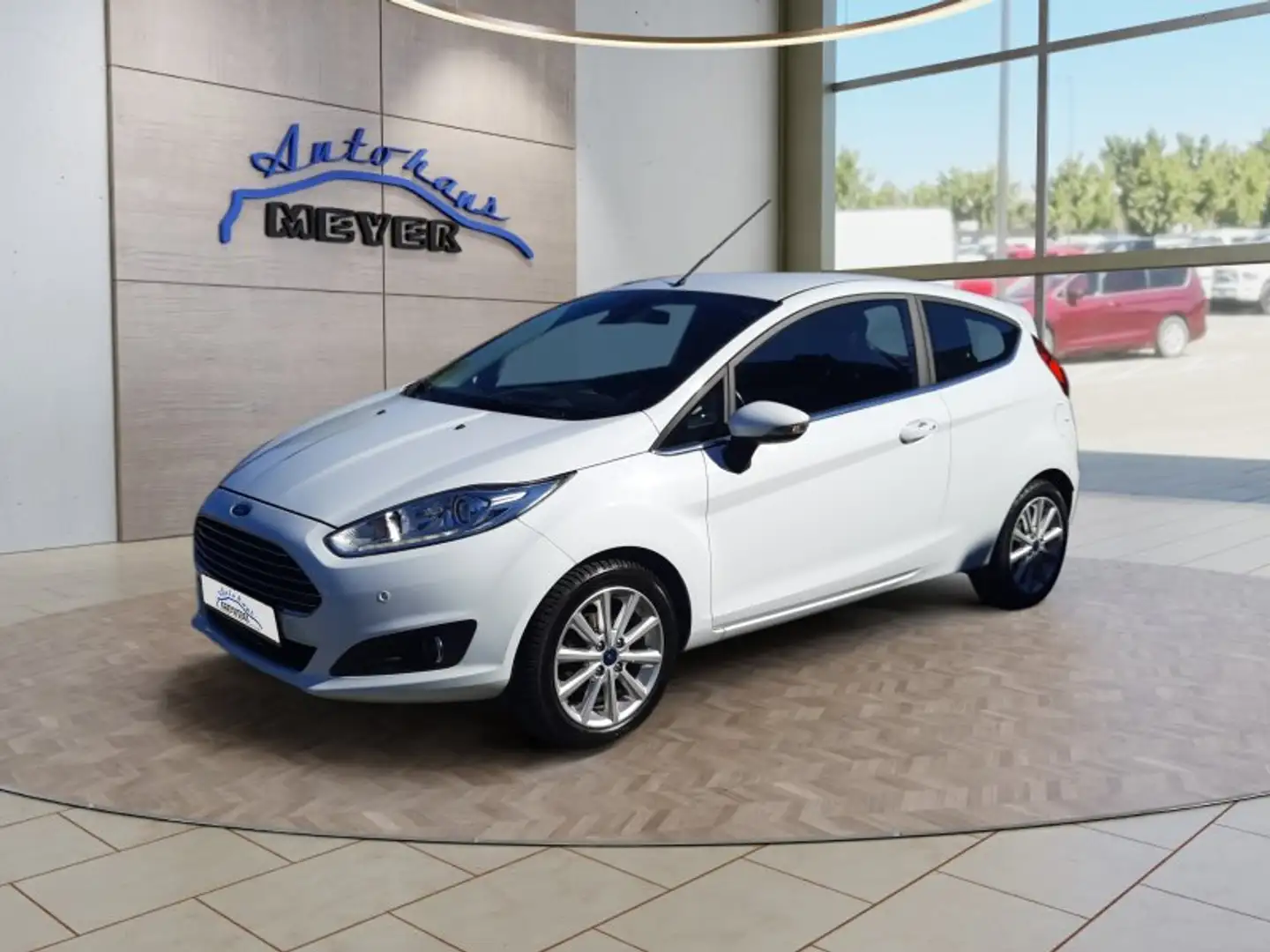 Ford Fiesta 1.0 EcoBoost Titanium Allwetter/Keyless/PDC/BT Weiß - 1