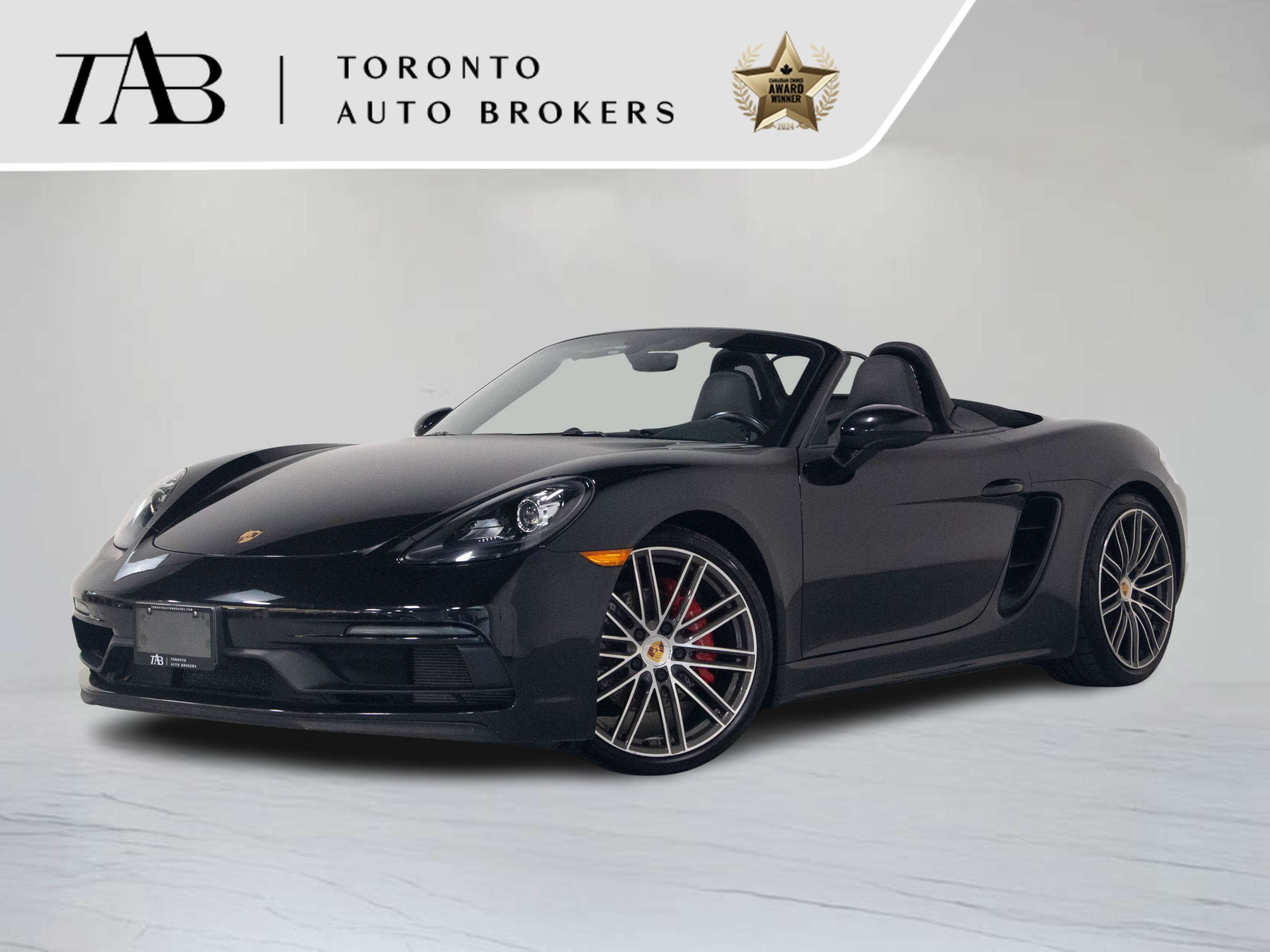 Black 2018 Porsche 718 Boxster Convertible Rear-Wheel Drive Automatic