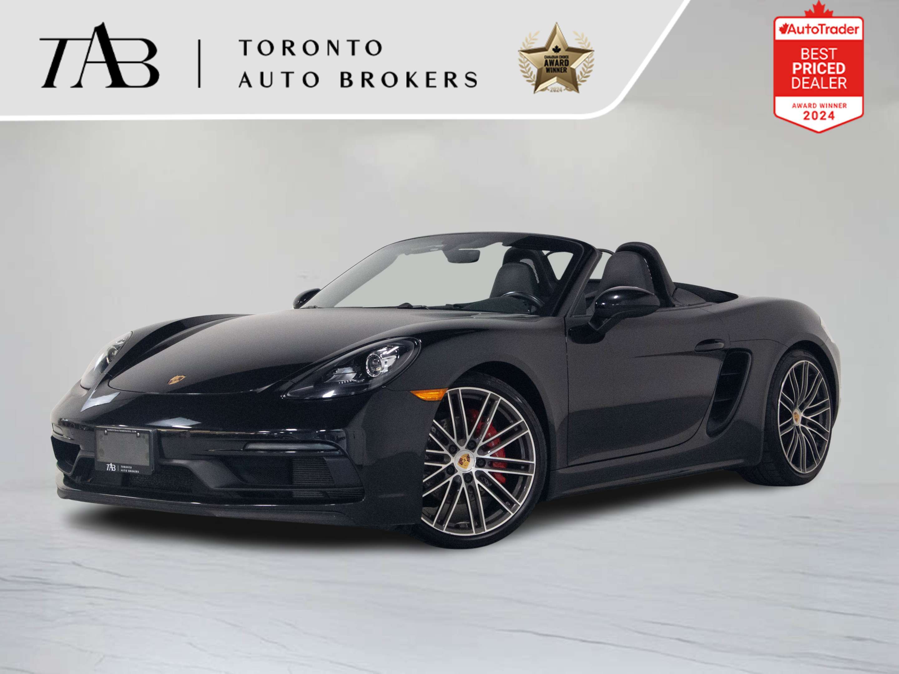 Black 2018 Porsche 718 Boxster Convertible Rear-Wheel Drive 6-Speed Manual