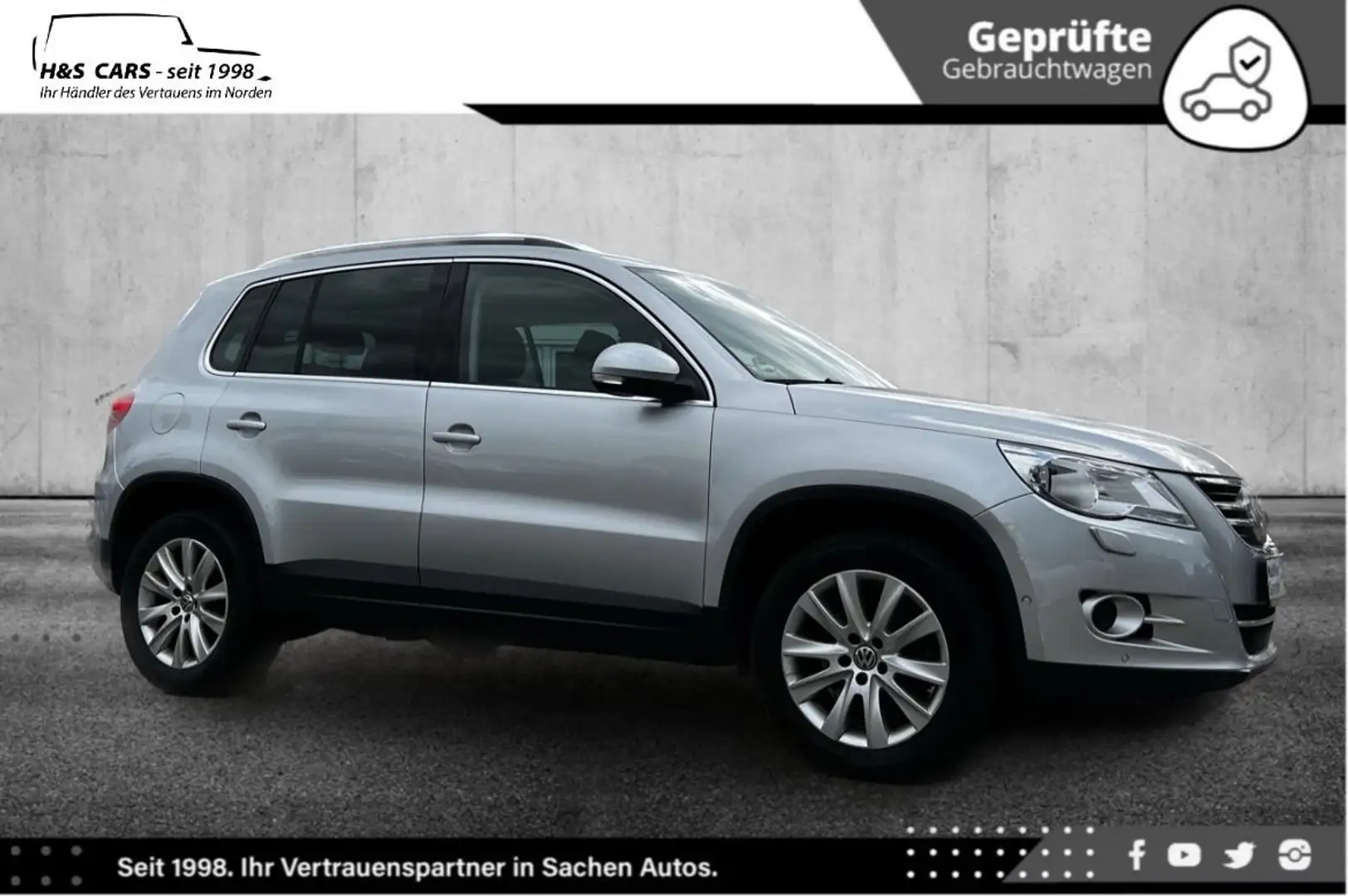 Volkswagen Tiguan S&S 4M 1.H LÜCKENLOS SERV ZAHNR NEU Argento - 1