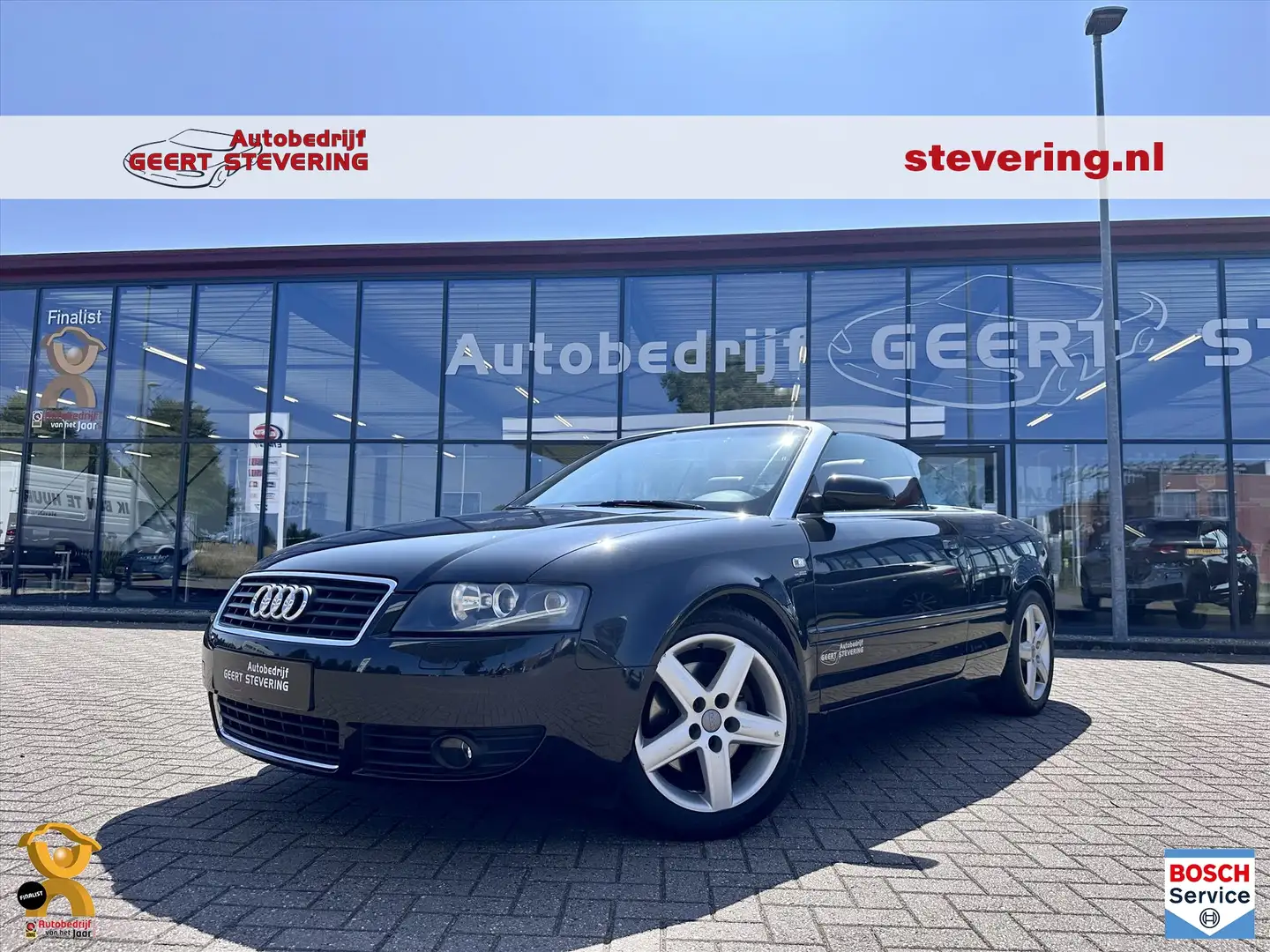 Audi A4 1.8T CABRIO / LEDER / YOUNGTIMER Zwart - 1