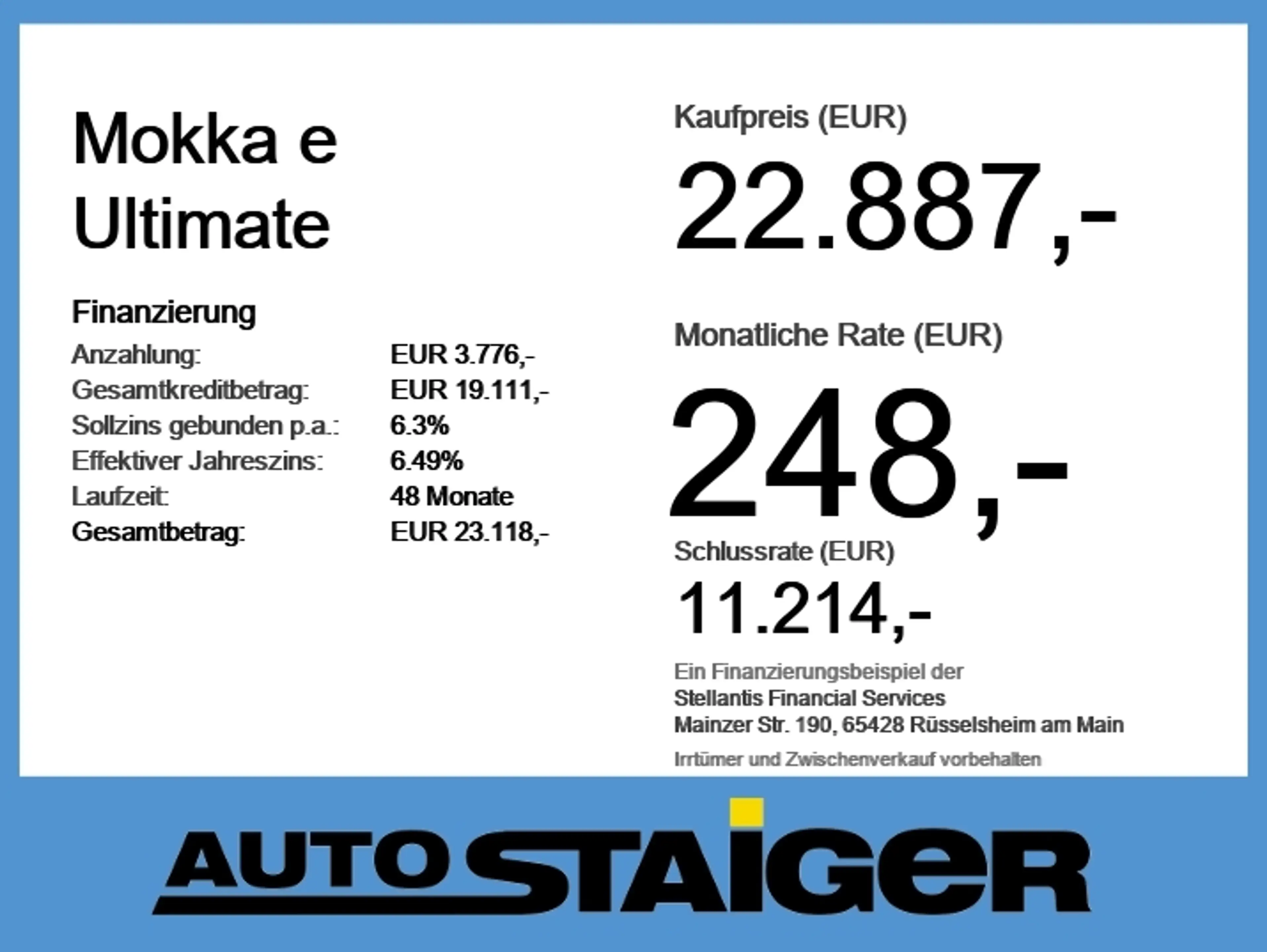 Opel Mokka-E Mokka e Ultimate Alcantara+LED+Navi+SHZ+Winterp. — photo 6