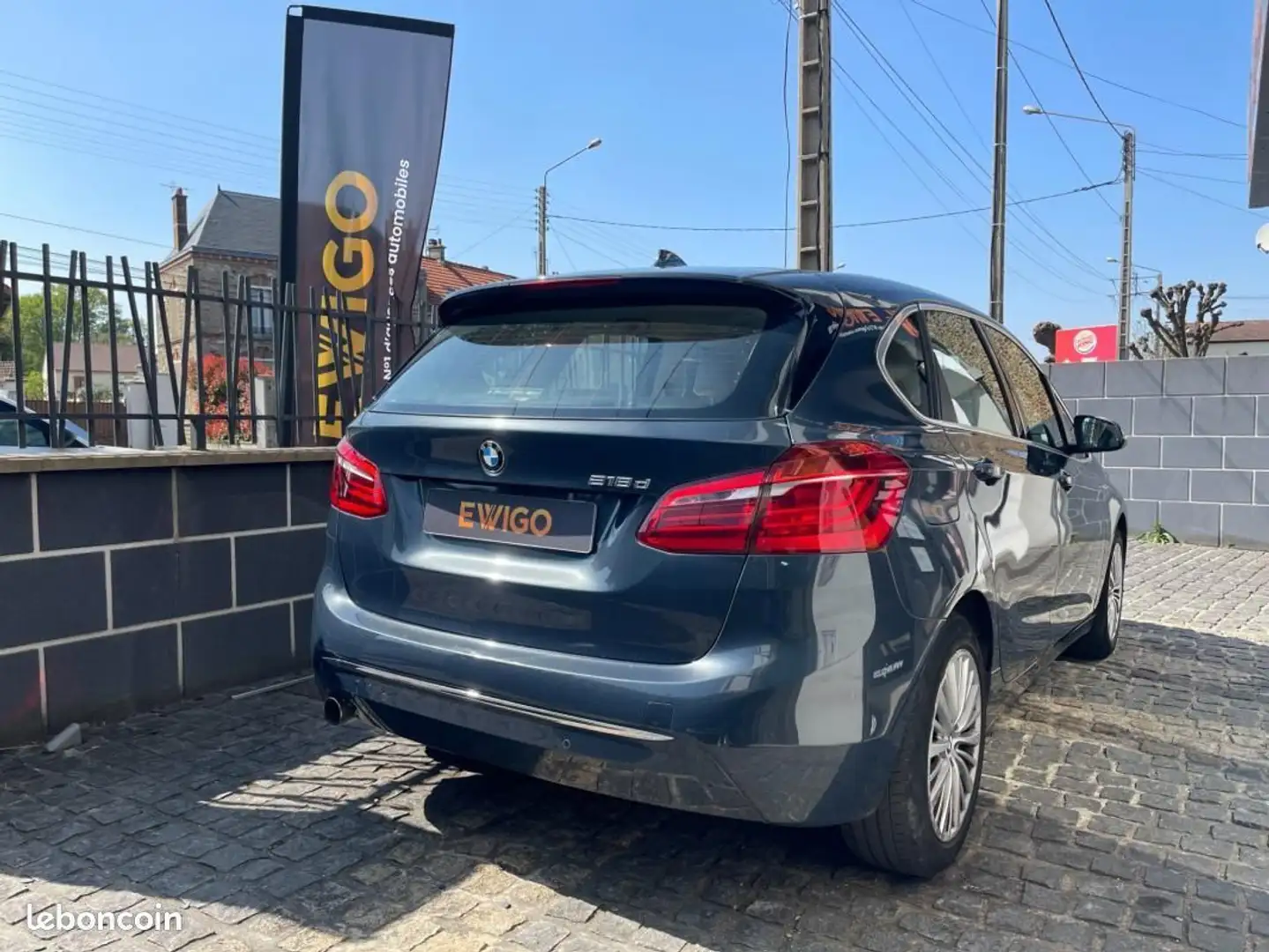 BMW 218 Serie ACTIVE-TOURER 2.0 218 D 150ch LUXURY Gris - 2