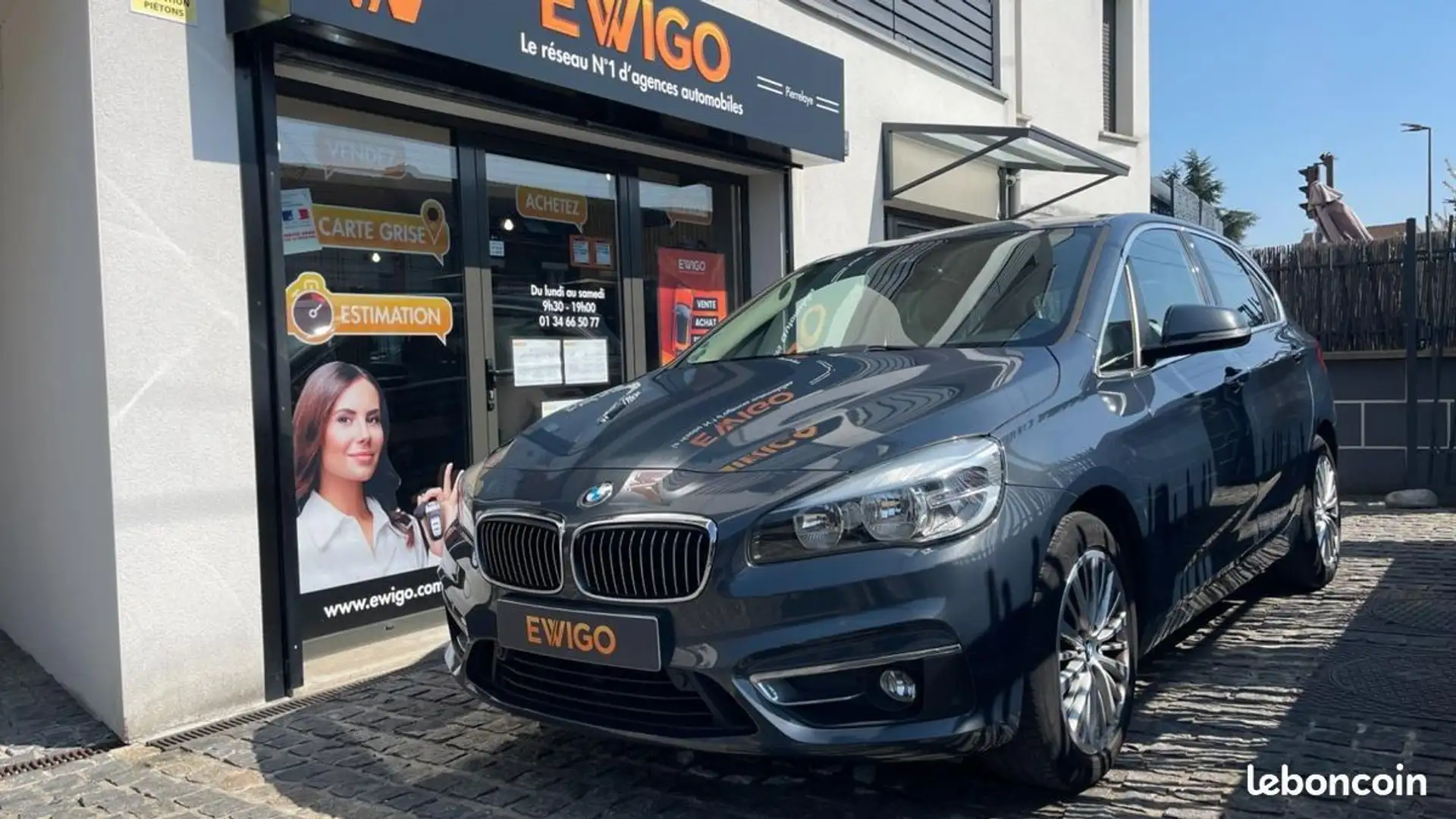 BMW 218 Serie ACTIVE-TOURER 2.0 218 D 150ch LUXURY Gris - 1