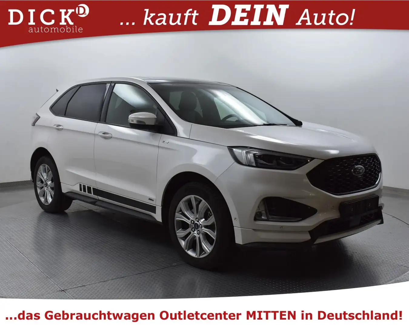 Ford Edge 2.0d 4x4 Aut ST-Line PANO+MEMO+KAM+B&O+AHK+ Weiß - 1