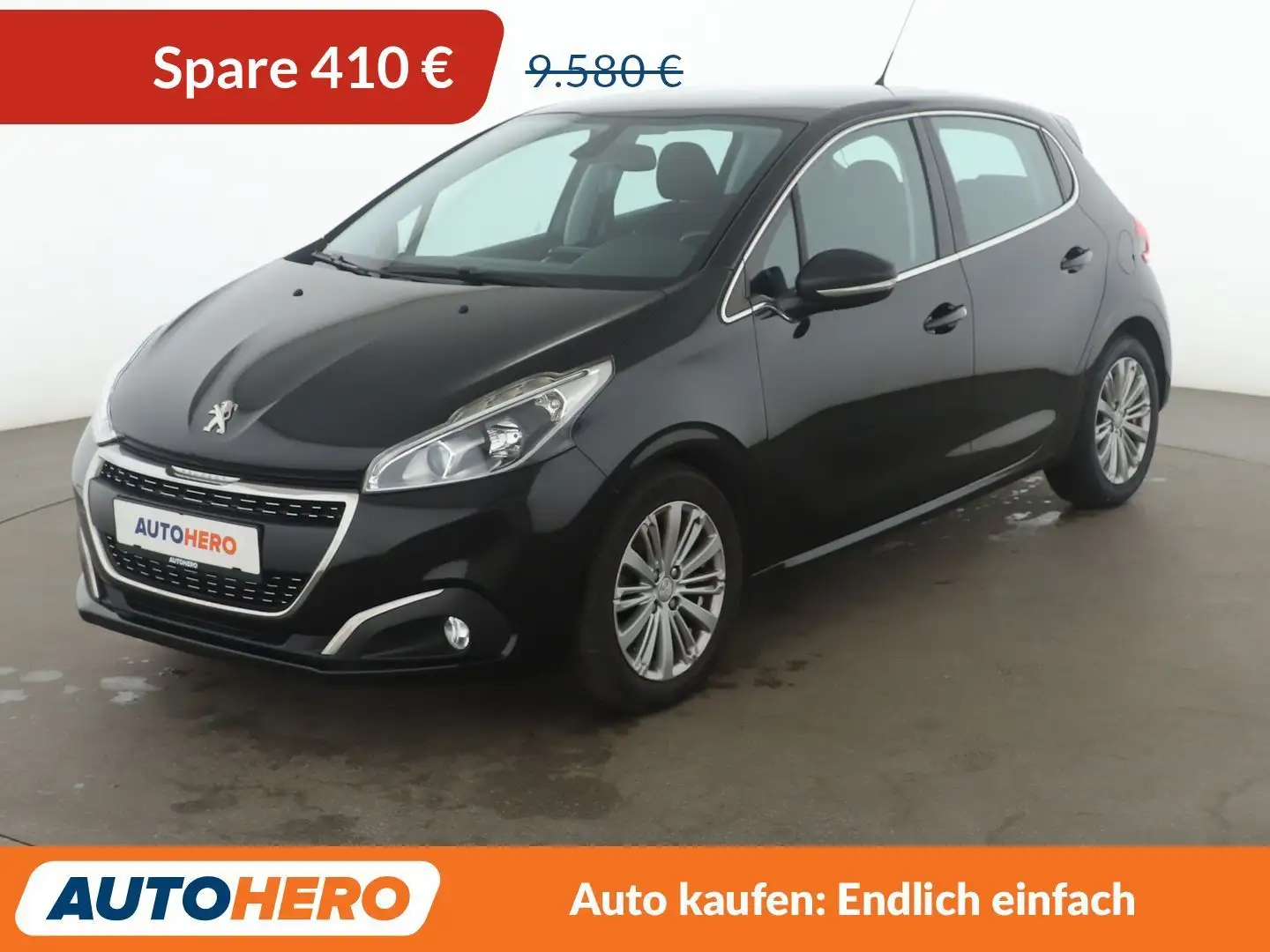Peugeot 208 1.6 Blue-HDi Allure*TEMPO*PDC*SHZ*KLIMA* Schwarz - 1