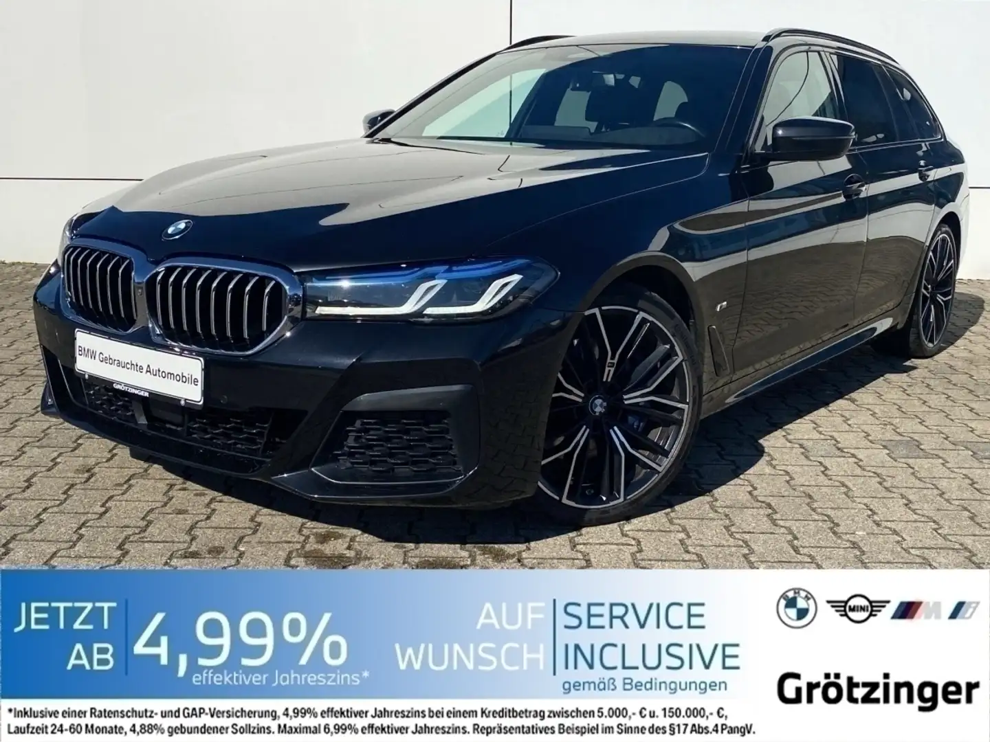 BMW 530 d xDrive Touring M Sportpaket Laser+HUD+360° Zwart - 1