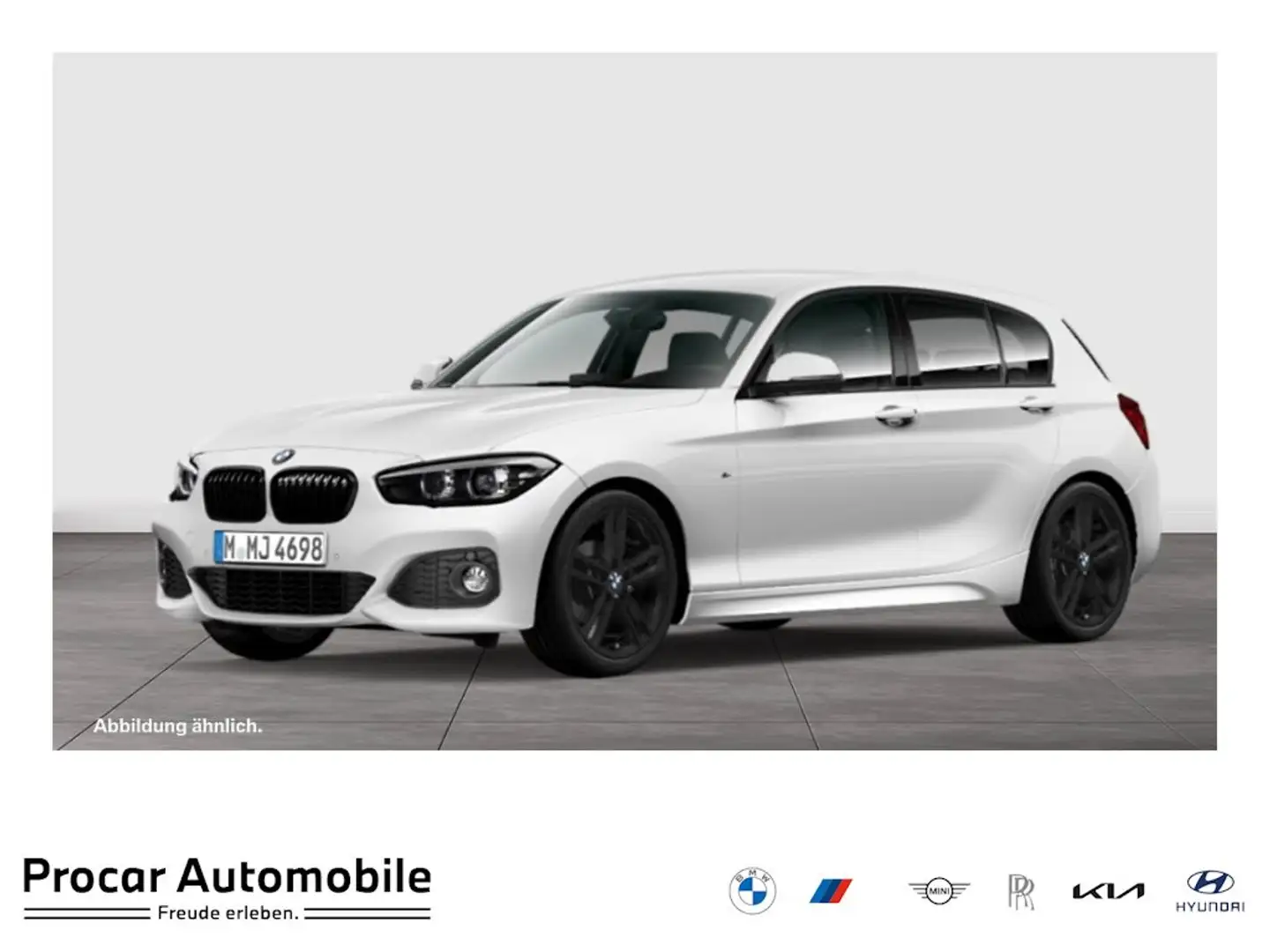 BMW 118 i M SPORT+AUT+NAVI+HiFi+18" LMR Weiß - 1