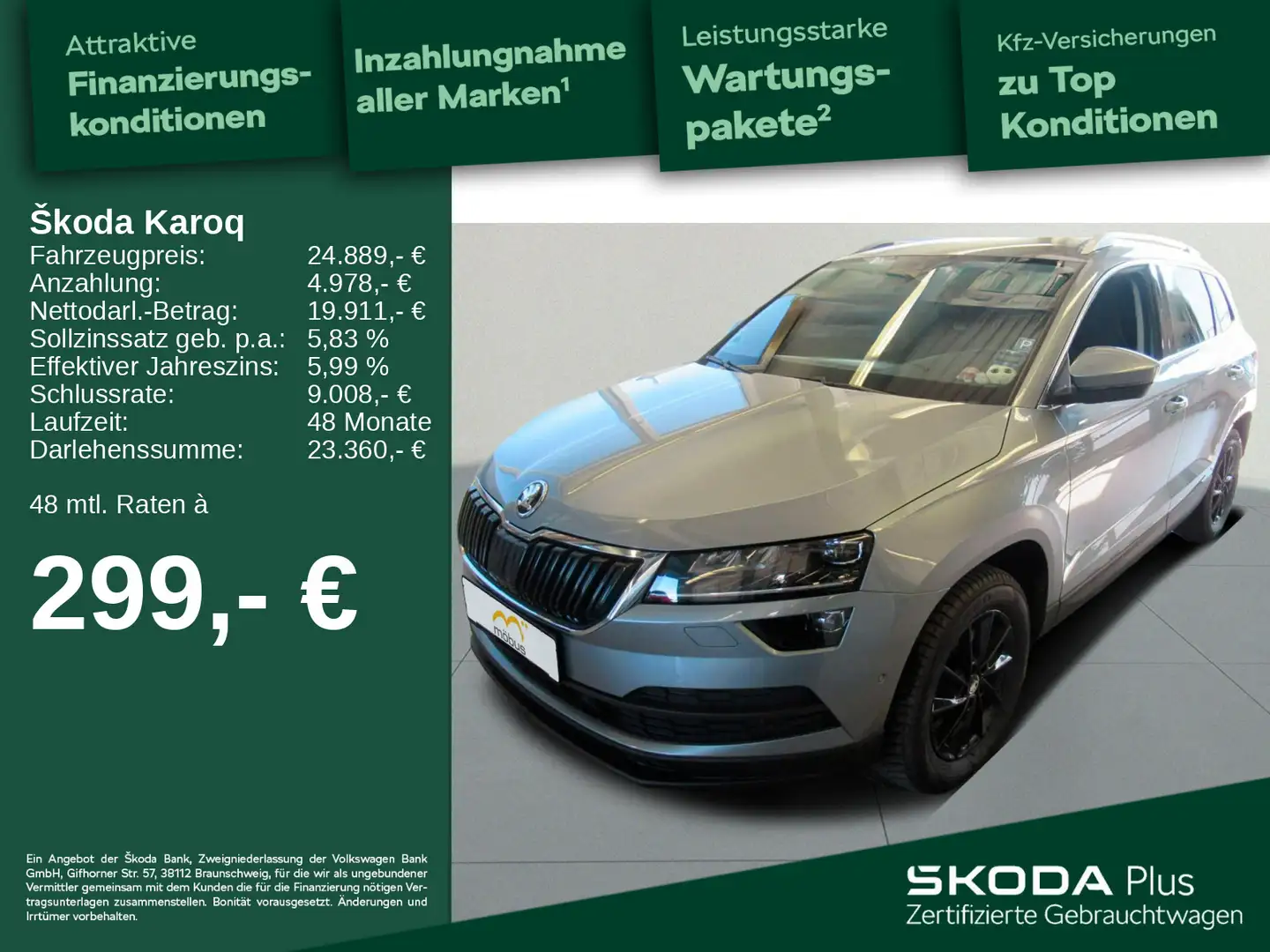 Skoda Karoq 1.5 TSI DSG *APP*DCC*ACC*SPORTS. Grau - 1