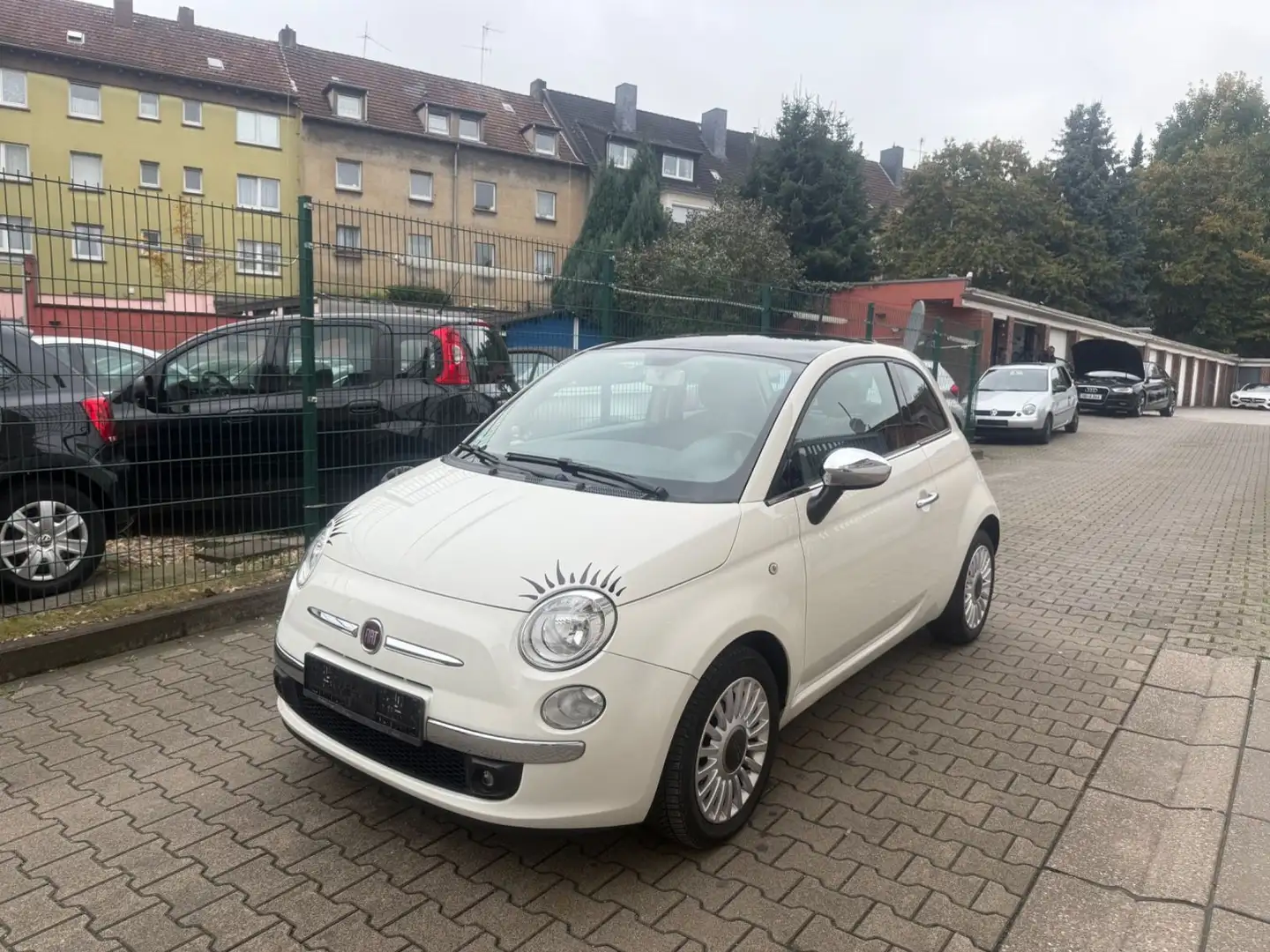 Fiat 500 TÜV NEU*2.HAND*PANORAMA Blanc - 1