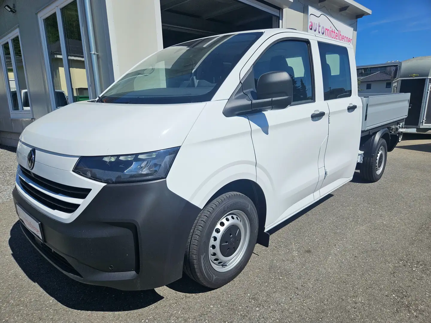 Volkswagen Transporter 2.0 TDI 150PS Doka-Pritsche Weiß - 1