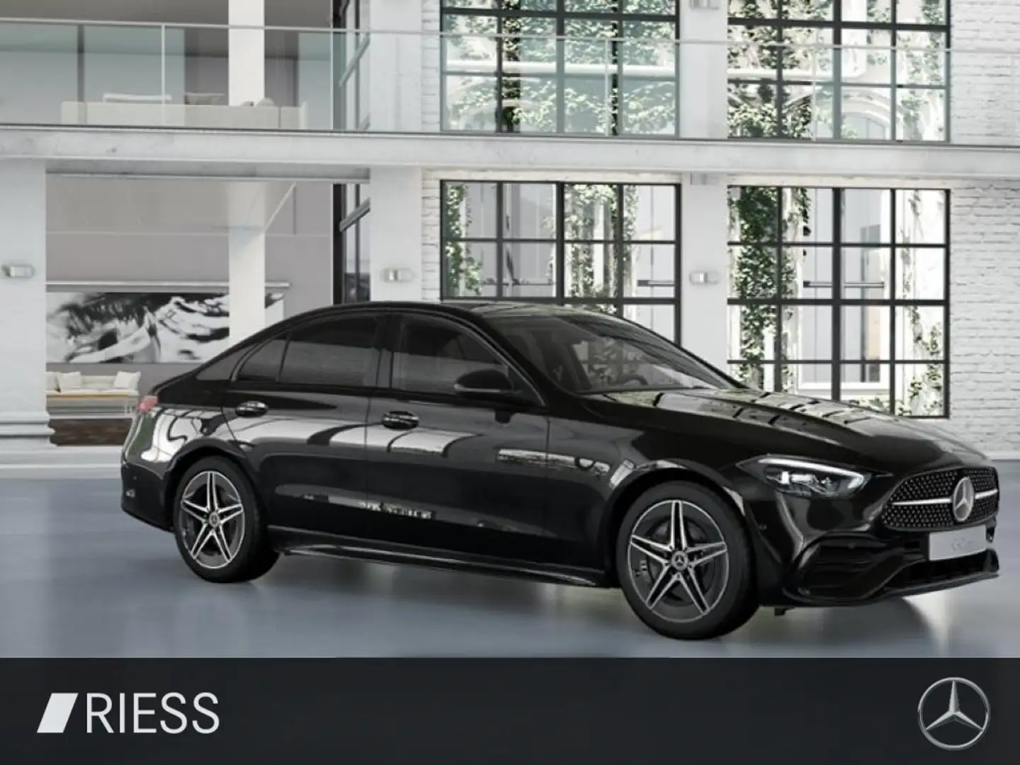 Mercedes-Benz C 220 d ACC AUT Akustikglas Kam. KeyLess KlimaA Schwarz - 2