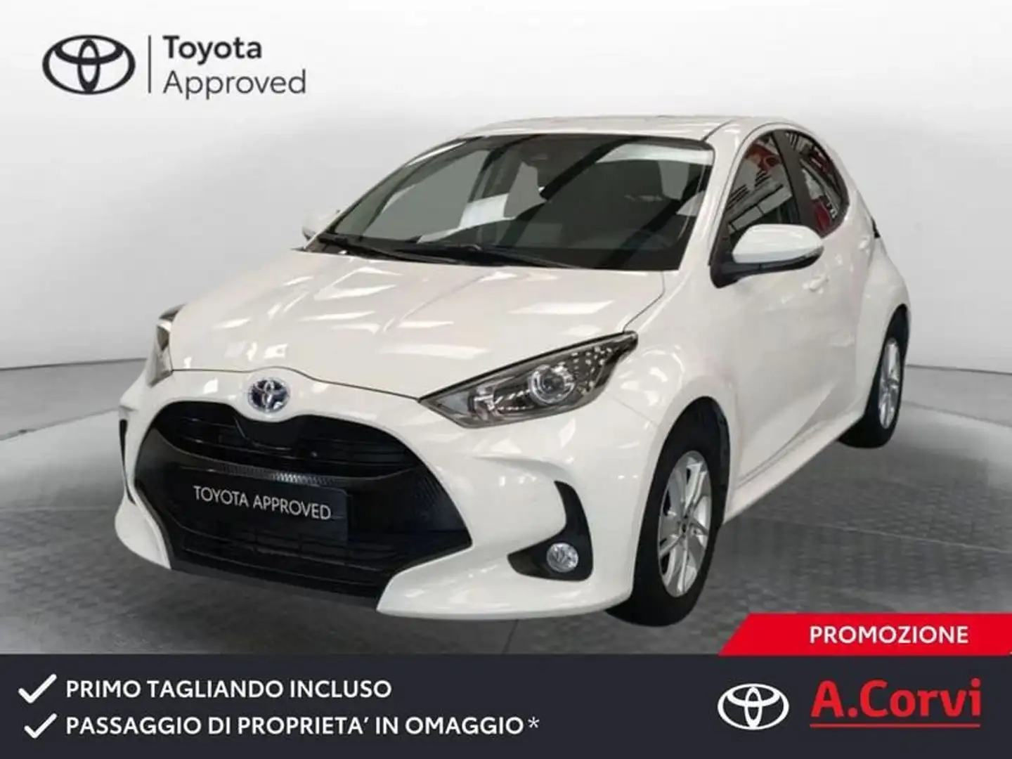 Toyota Yaris 1.5 Hybrid 5 porte Active Bianco - 1