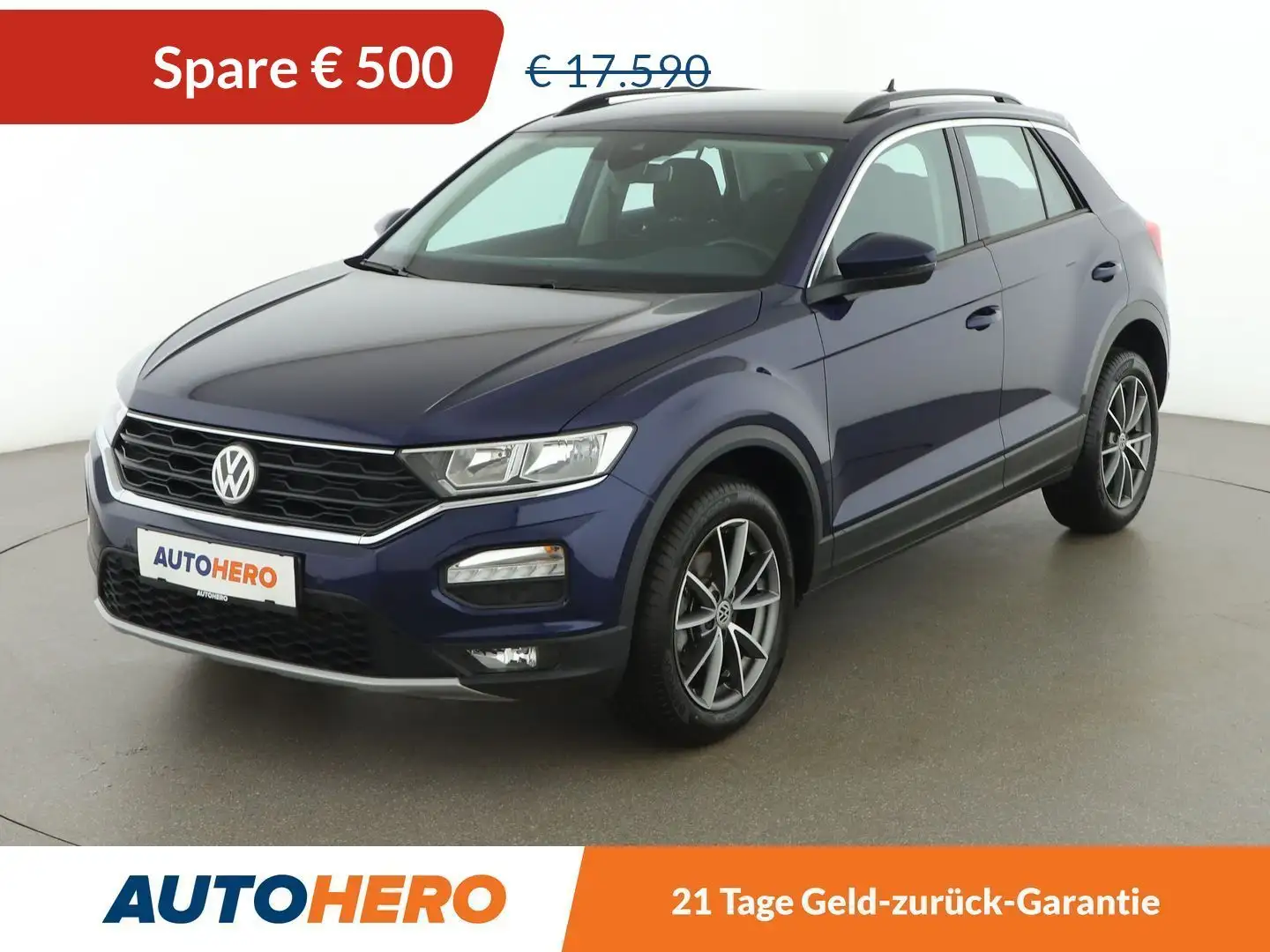 Volkswagen T-Roc 1.0 TSI Design *ACC*SPUR*PDC*KLIMAAUT* Bleu - 1