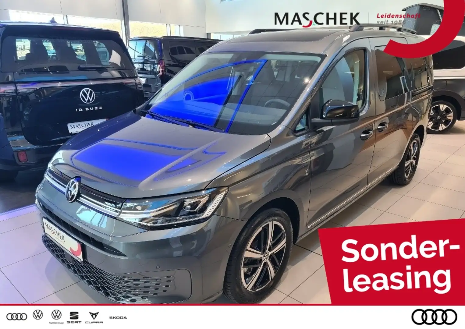 Volkswagen Caddy Life Maxi Dark Label 7-Sitzer 2.0 TDI EU6 SCR 90 k Grau - 1