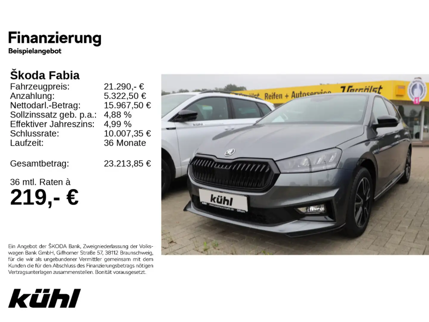 Skoda Fabia IV 1.0 TSI Monte Carlo Grau - 1