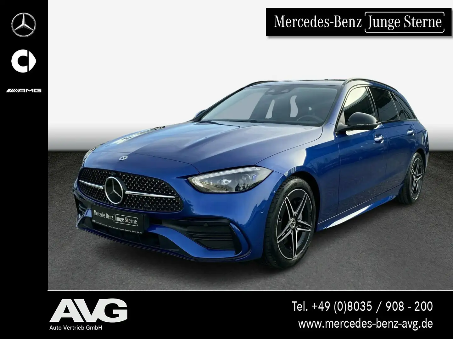 Mercedes-Benz C 220 C 220 d 4M T AMG-Adv. AHK Dig.Light Distr. Night Blau - 1