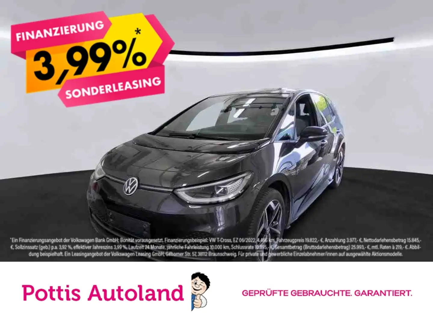Volkswagen ID.3 PRO PANO IQ.LIGHT KAMERA NAVI Grau - 1