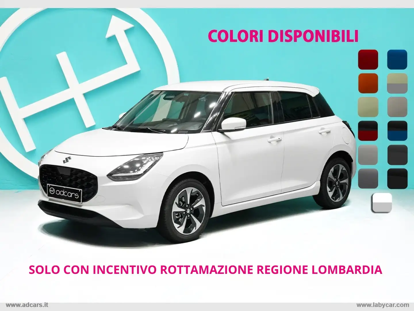 Suzuki Swift 1.2 Hybrid 4WD AllGrip Top Bianco - 1