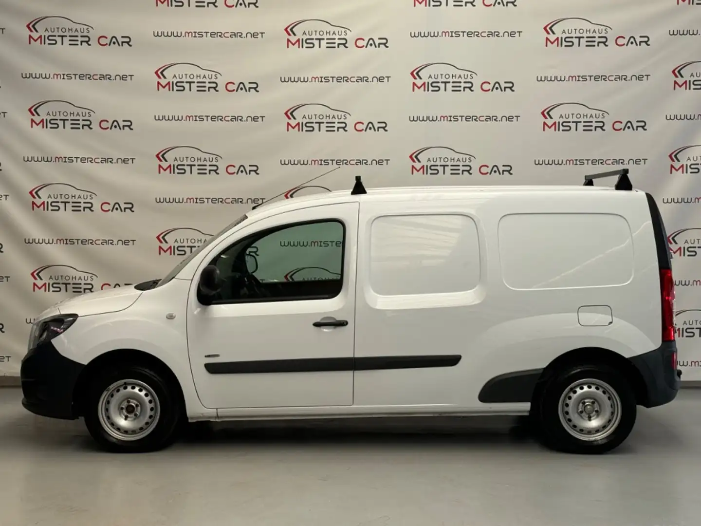 Mercedes-Benz Citan 111CDI extralang 3-SITZER/Klima/AHK/Kam Weiß - 2