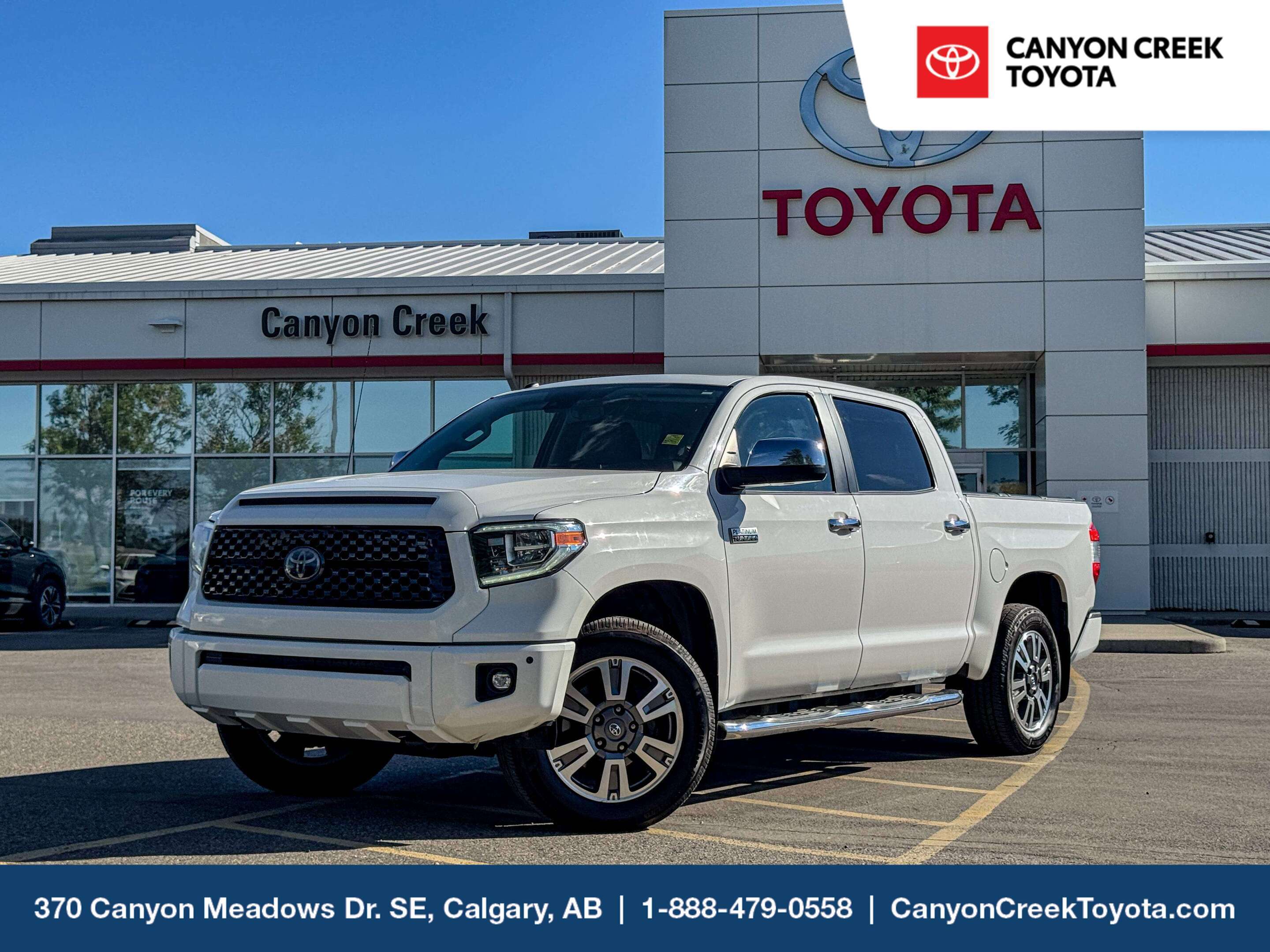 White 2018 Toyota Tundra Pickup Truck Four-Wheel Drive Automatic