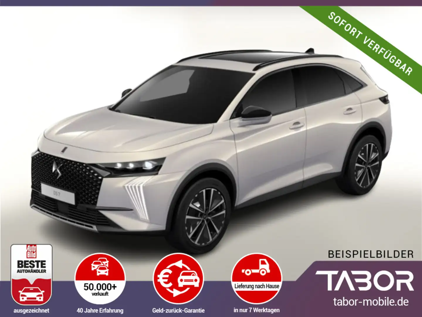 DS Automobiles DS 7 Crossback 130 EAT8 Pallas Pano LED Nav Keyl Kam SHZ PDC Grau - 1