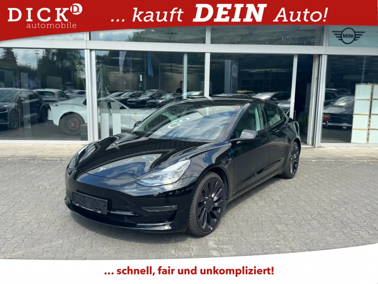 Tesla Model 3 PERFORM AWD PANO+NAVI+STDHZ+LED+ACC+360+ Noir - 1