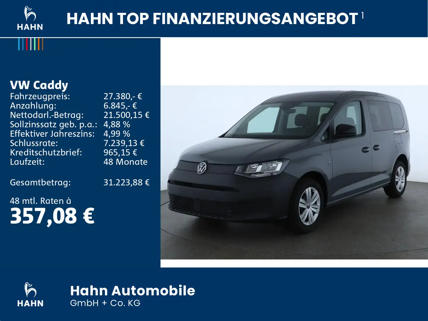 Volkswagen Caddy 5 1.5TSI 85KW PDC Kamera Lane Assist Gris - 2