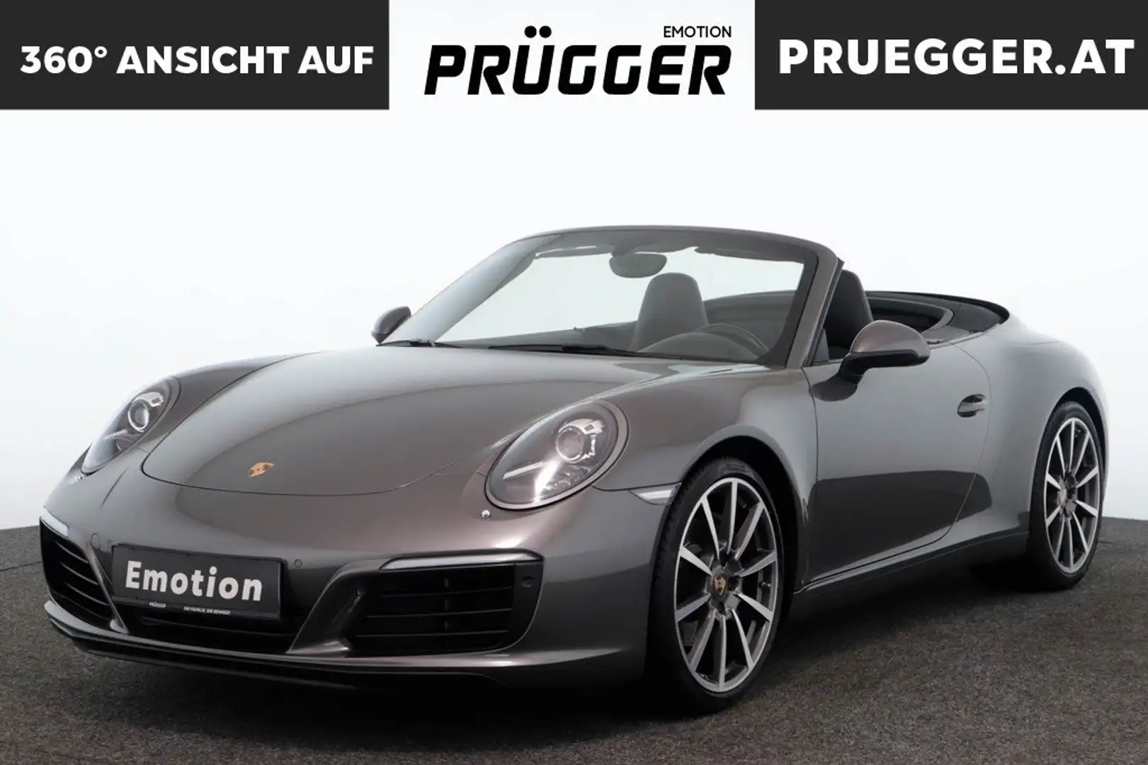 Porsche 911 Carrera Cabrio PDK VOLL-LEDER ABGAS NAVI 20ZOL Gris - 1