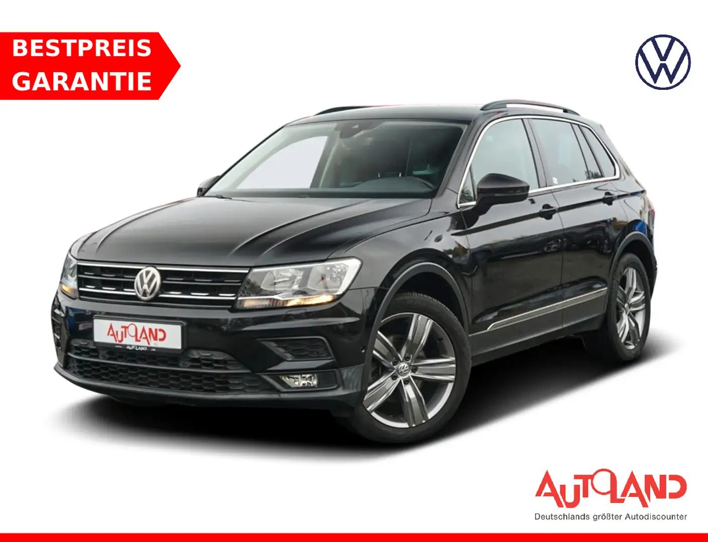 Volkswagen Tiguan 1.4 TSI Klimaaut. Navi AHK Kamera ACC PDC Negro - 1