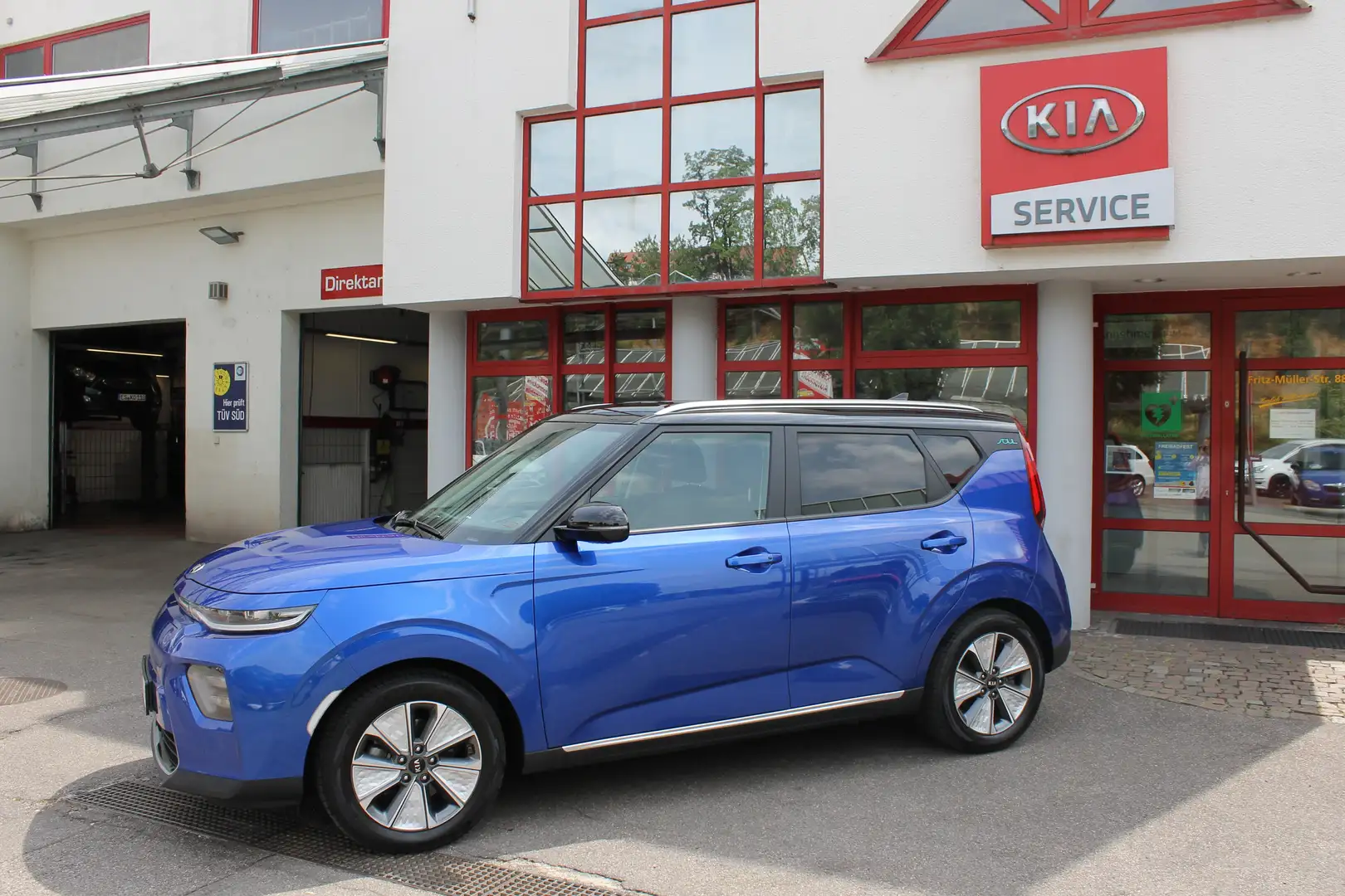 Kia Soul Spirit Leder 3PH Navi 2-Farbig 8-fach Alu Blauw - 1